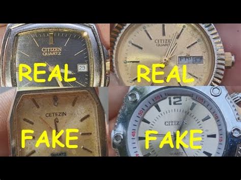 spot a fake old citizen watch|how to identify citizen watch.